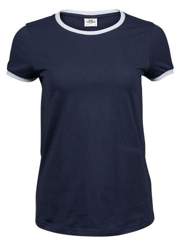 Roly Ringer Tee Donna Cotone Loose Fit Bicolore Manica Corta