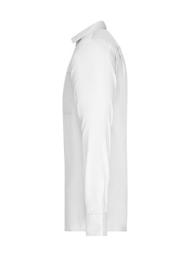 Camicia uomo cotone micro-twill con taschino, comfort e stile