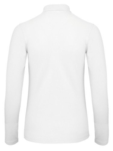 Camiseta de mujer de manga larga de piqué de algodón de 180 g, ajuste regular