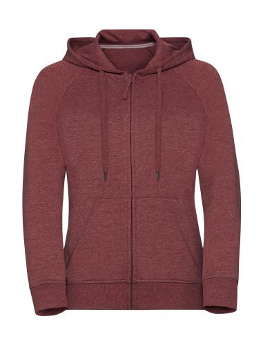 Felpa donna HD zip, cappuccio, slim fit, tasca smartphone, French terr