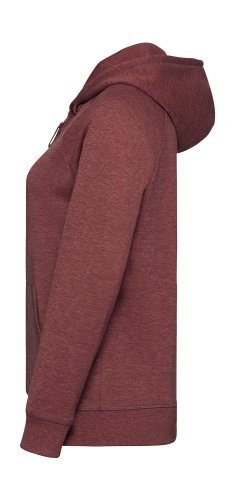 Felpa donna HD zip, cappuccio, slim fit, tasca smartphone, French terr