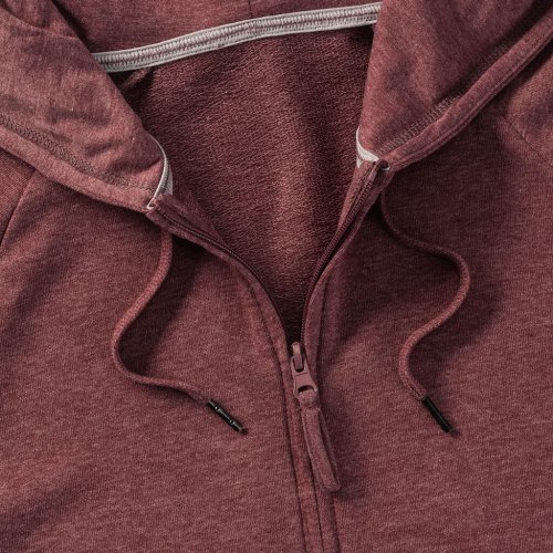 Felpa donna HD zip, cappuccio, slim fit, tasca smartphone, French terr