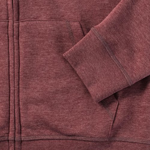 Felpa donna HD zip, cappuccio, slim fit, tasca smartphone, French terr