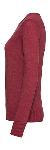 Pull femme col rond coton-acrylique