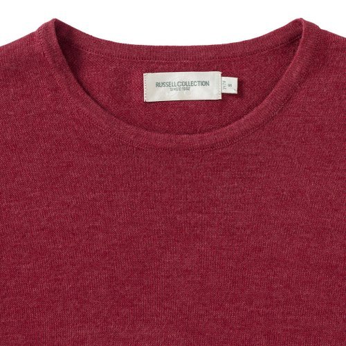 Pull femme col rond coton-acrylique