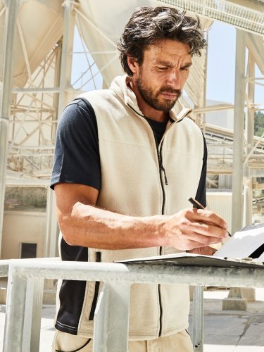 Gilet de Travail Homme en Polaire Strong, 280g, Soft Shell, Anti-Boulo