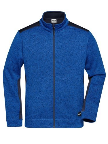 Strong Giacca Workwear Fleece Uomo, Pile Maglia, Inserti Softshell