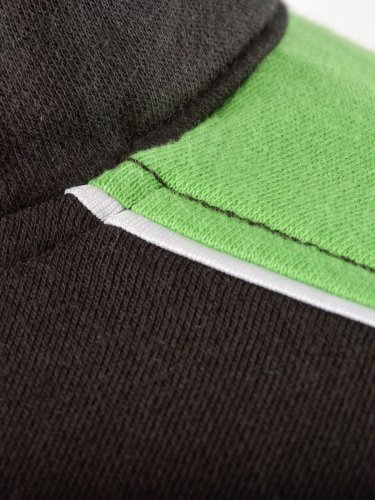 Workwear Felpa Half-Zip Nero/Lime 70% Cotone 290g/m²