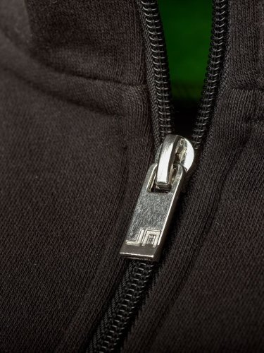 Workwear Felpa Half-Zip Nero/Lime 70% Cotone 290g/m²