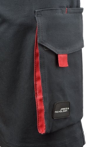 Arbeitsbermudas aus Canvas mit Taschen und reflektierenden Elementen