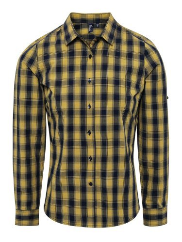 Ladies' LSL 'Mulligan' Check Cotton Bar Shirt     t