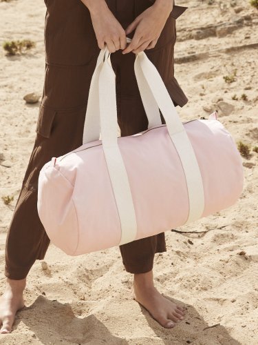 Sac de voyage EarthAware™ en coton biologique 20L, beige écologique