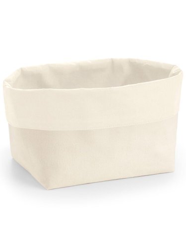 Organizer reversibile in cotone Large  beige multiuso 8L