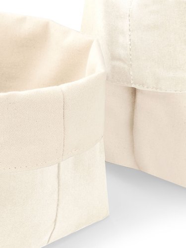 Organizer reversibile in cotone Large  beige multiuso 8L