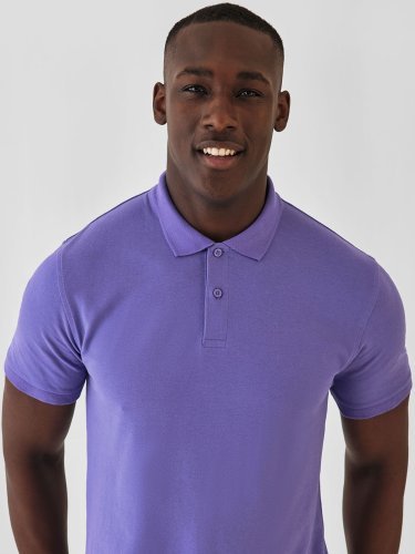 Polo uomo B&C Inspire cotone organico, medium fit, no label