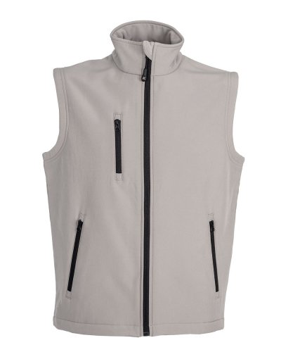 Gilet Tarvisio in soft shell a due strati impermeabile Light Grey