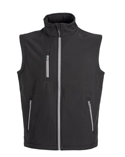 Gilet Tarvisio in soft shell a due strati impermeabile Black