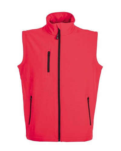 Gilet Tarvisio in soft shell a due strati impermeabile Red