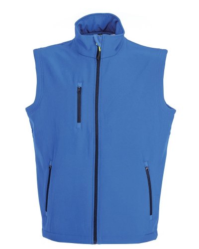 Gilet Tarvisio in soft shell a due strati impermeabile Royal