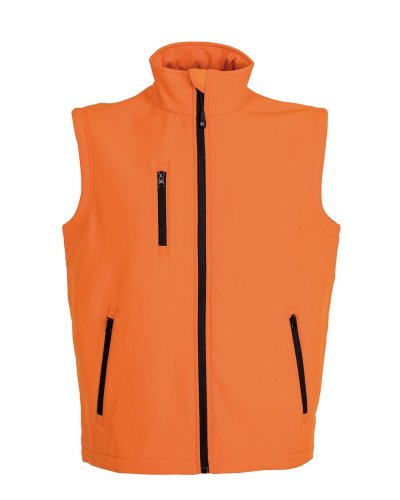 Gilet Tarvisio in soft shell a due strati impermeabile Orange