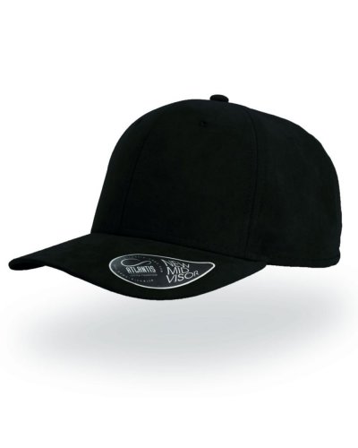 Cappellino a 6 pannelli con occhielli ricamati Fam Black
