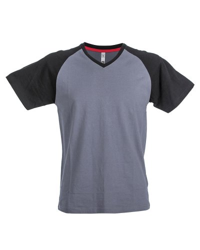 T-shirt uomo collo a V Alicante Grey