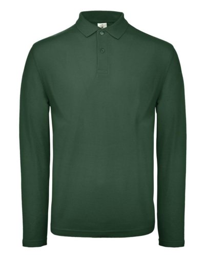 Polo maniche lunghe Bottle Green