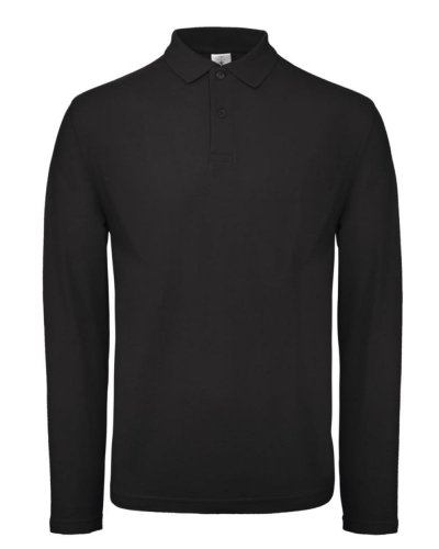 Polo maniche lunghe Black
