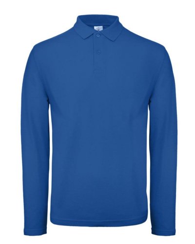 Polo maniche lunghe Royal Blue