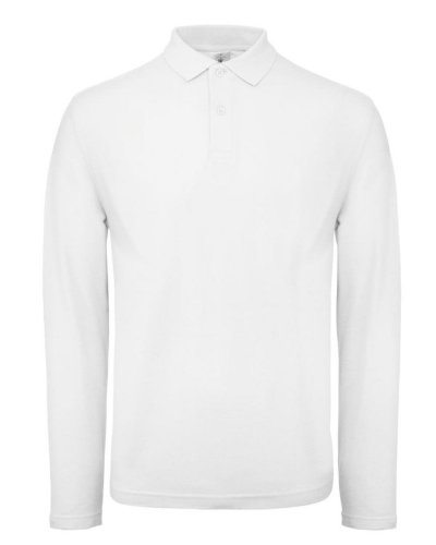 Polo maniche lunghe White