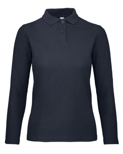 Polo donna maniche lunghe Navy