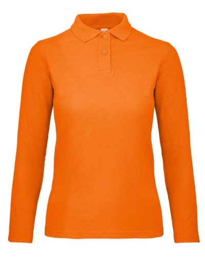 Polo donna maniche lunghe Orange