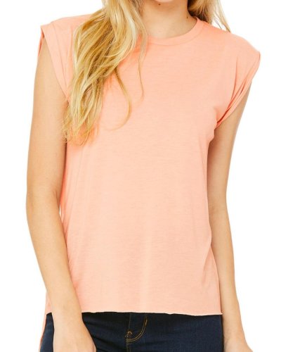 T-shirt donna manica corta flowy muscle