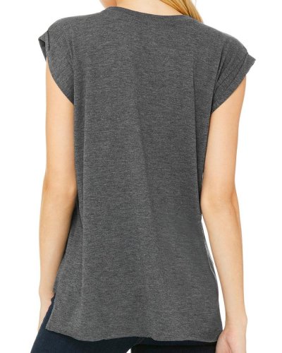 T-shirt donna manica corta flowy muscle