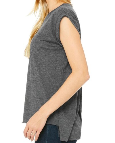 T-shirt donna manica corta flowy muscle