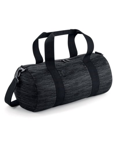 Borsa Duo Knit Barrel Bag Grey/Black