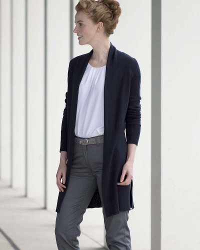 Ladies' Longline Open Cardigan