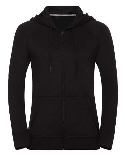 Felpa donna con cappuccio e zip HD Nero