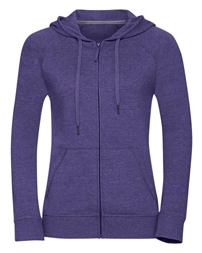 Felpa donna con cappuccio e zip HD Purple Marl