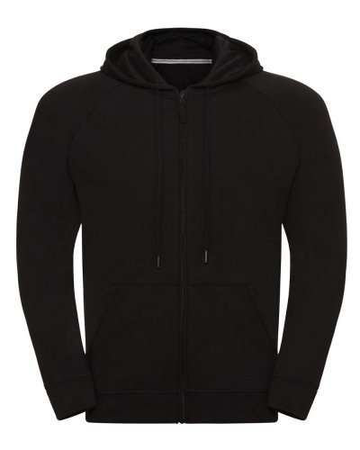 Felpa con cappuccio e zip HD Nero