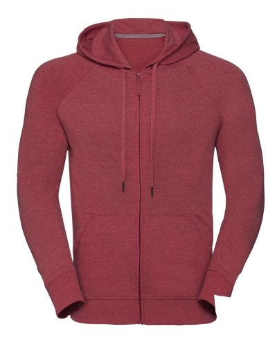 Felpa con cappuccio e zip HD Red Marl