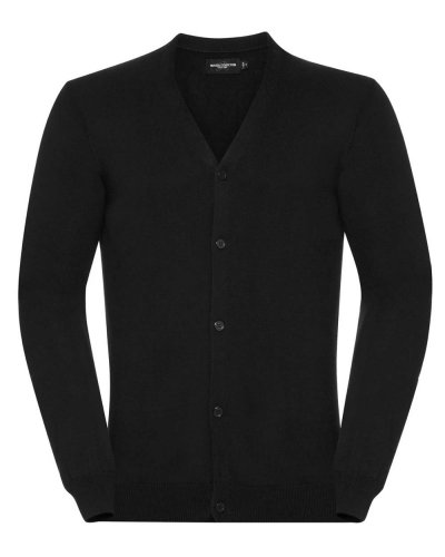 Men's V-Neck Knitted Cardigan Nero