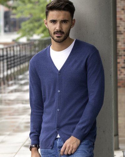 Men's V-Neck Knitted Cardigan