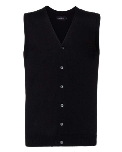 Gilet uomo scollo a V Nero
