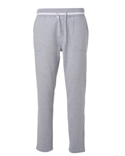 Pantaloni da jogging felpati uomo Grey-Heather/White