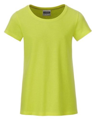 T-shirt basic t ragazza Acid Yellow