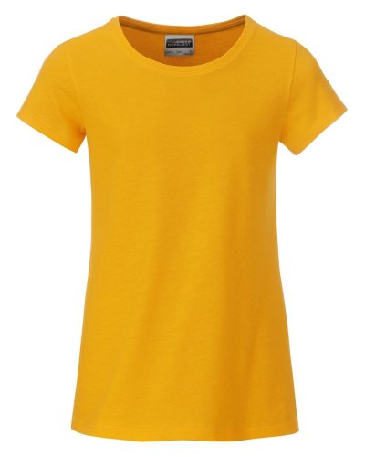 T-shirt basic t ragazza Gold Yellow