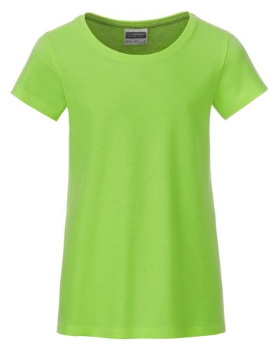 T-shirt basic t ragazza Lime Green