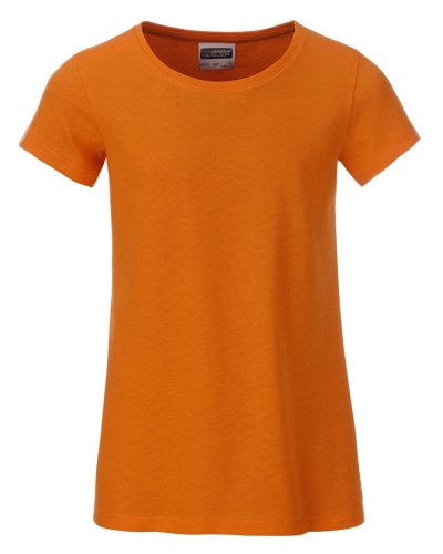 T-shirt basic t ragazza Orange