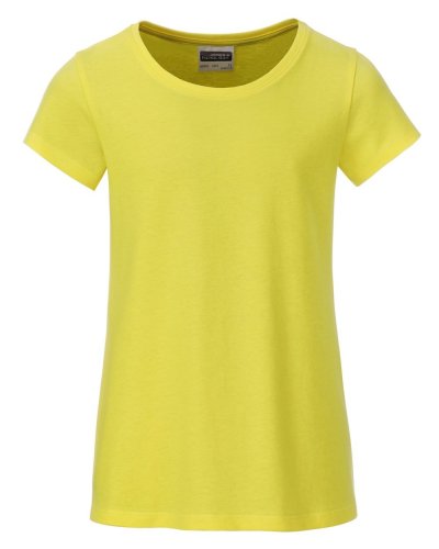 T-shirt basic t ragazza Yellow